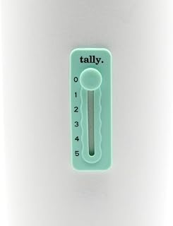Tally 2.0 Silicone Hydration Drink Tracker (Adhesive Tracking Accessory adheres to Any Reusable Water Bottle) Updated Design