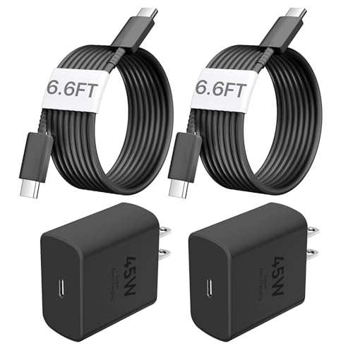 iPhone 16 Pro Max Charger Fast Charging,45W USB C Wall Charger Block with 6 FT USB C to USB C Long Charging Cable Cord Fast Charger for iPhone 16 Pro Max/16 Pro/16 Plus/15 Pro Max/15 Pro,Samsung S24