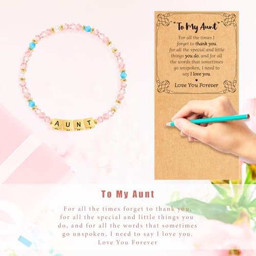 Image of BAYLAY Inspirational Family Lettter Bead Bracelet For Women,Jewelry Gifts For Granddaughter /Daughter /Mom /Sister /Wife /Niece /Aunt /Friend /Nana /Gigi,Mothers Day,Birthday