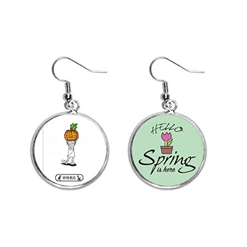 Pendientes de calabaza Horus para fiestas de Halloween y looks de primavera