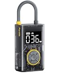 Fanttik X9 Pro Tragbare Elektronische Luftpumpe, 1 Min Schnelles aufblasen Elektrische Kompressor, 10,3 BAR/150 PSI Luftkompressor mit LED-Licht für Fahrrad, Auto, Motorrad und Ball- Mechanisches Grau