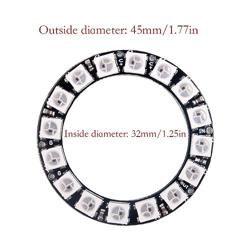 Anneau LED RVB WS2812 pour éclairage connecté et design intérieur - 3