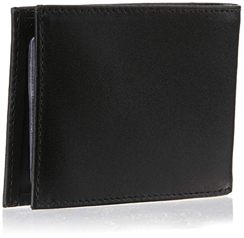 Carteira em Couro Masculina, Fasolo, Preto, 10 x 1 x 7.7 cm