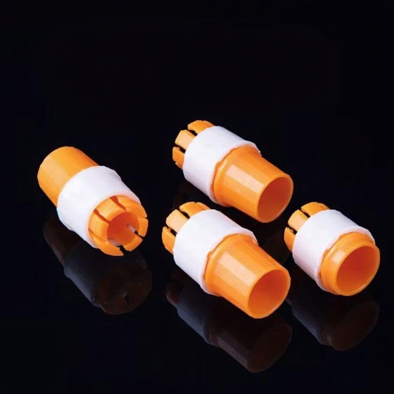 Universal Faucet Pipe Connector, Quick Connect Water Tap Adapter for Washing Machine, Garden Hose, Kitchen Sink, Orange and White (4)