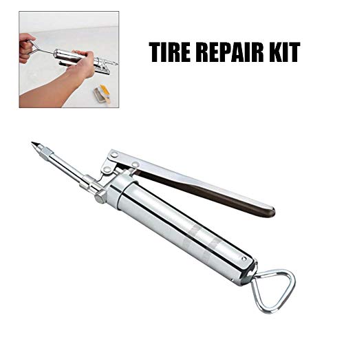 Preisvergleich Produktbild Reifenreparatur-Werkzeugsatz, Reifendichtmittel, Innenreifen-Gummistreifen Notfall-Vakuumreifen Schnelles Reparatur-Werkzeug mit Ventilkappe Ideal für PKW, LKW, Motorräder, ATV