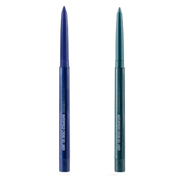 eyeliner pencil retractable eyeliner creamy pigmented smudge proof eye liner pen Shimmer Blue & Shimmer Green