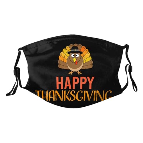 Happy Funny Turkey Thanksgiving Day Adult Dust Mask Adjustable Dust Face with 2 Filter27