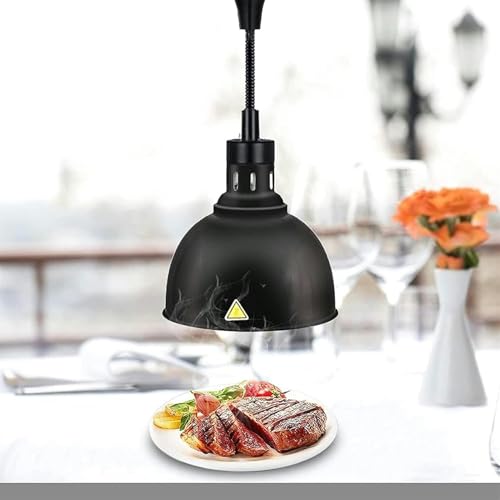 Lampe chauffante pour aliments télescopique et ajustable de 60 à 180 cm pour la cuisine