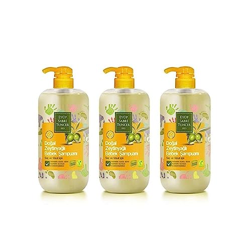 Doğal Zeytinyağlı Bebek Şampuanı 600 ml x 3