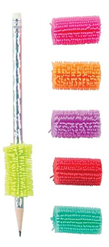 Geddes Kushy Pen/Pencil Grips, Pack of 5, All Different Colors