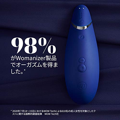 Womanizer Premium 1 クリトリス 吸引 バイブ - クリ吸引 Autopilot & Smart Silence 機能 - 12種の吸引モード - バイブ 大人のおもちゃ 女性用 カップル用 - ブルー - 画像3