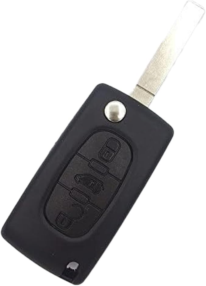 Pro-Plip Peugeot 3 Button Remote Key Case 807 Partner Expert CE0536 Blade without Groove Remote Control