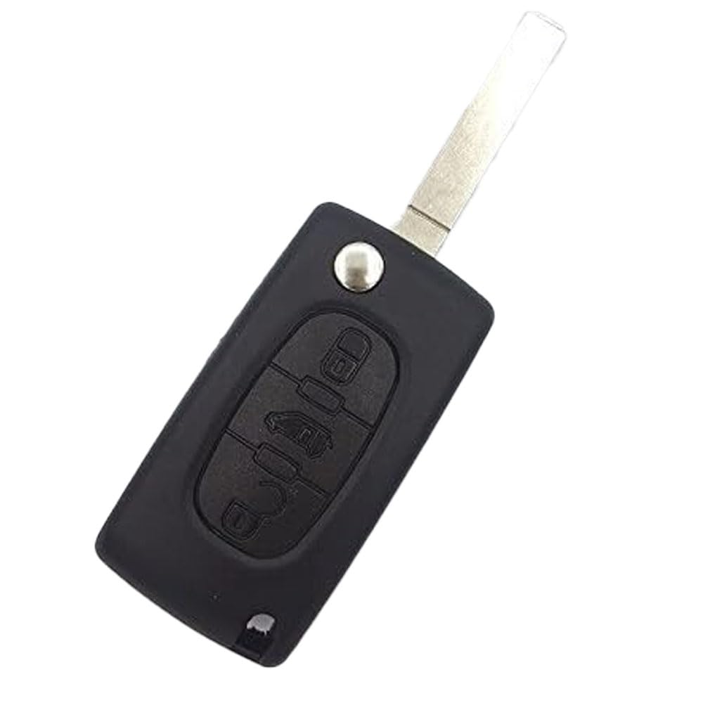 Pro-Plip Peugeot 3 Button Remote Key Case 807 Partner Expert CE0536 Blade without Groove Remote Control