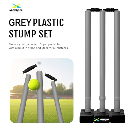 Image of Jaspo Venom Dominator Full Size Cricket Kit for Adults | 34″ Cricket Bat, Ball with Stumps & Bails with Kit Bag | Suitable for Wind Ball & Tennis Ball (Venom Domintor Full Size Kit)