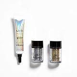 mac glitter Lieferumfang: 1x NYX Professional Makeup Effects Kit, Enthält 1 x Glitter Primer, 2 x Face und Body Glitter (silber und gold)