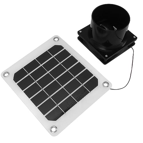 Ventilador de panel solar de 20W para refrescar gallineros y proteger mascotas 3