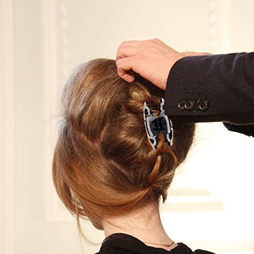 Frcolor Rhinestones Claw Clip Strong Hair Clamp Jaw Clip Pin For Thick Hair
