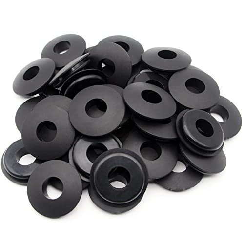 Image of 36pcs Glad Hand Seals Black Rubber Truck Gladhand Seal | Polyurethane Seals Washers Elastic Grommets Round Gaskets, for Semi Trucks Trailers Tractors, Parts Number 10028