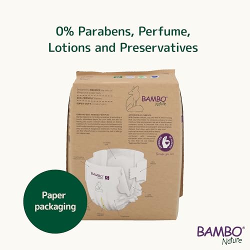 Miniatura 6 de Pañales Para Bebé Bambo Nature Talla 5-12 A 18kg Pack 6 X 22un