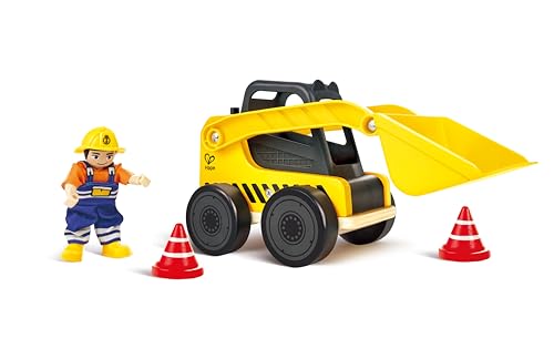Hape - Hape Camion de Chargement pour Enfants | Grande Pelle Flexible et Accessoires de Chantier | Convient à partir de 3 Ans