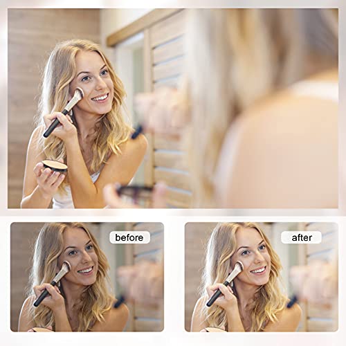 Homedex 48”X 32” Backlit Bathroom Mirror Led Vanity Mirror With 3 Colors Light, Dimmable Touch Switch Control, Anti-Fog Wall Mounted Makeup Mirror For Wall (Horizontal/Vertical) #TOP6