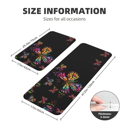 Tapetes de cocina antideslizantes EdWal con mariposas para dar vida a tu hogar 4