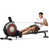 MERACH (メリック) ローイングマシン 自己発電式 自動負荷調整 アプリと連動 静音 16段階負荷 ボート漕ぎマシン カヌーマシン 荷重150KG 縦置き収納 省スペース 組立簡単 動きやすい車輪付き 家庭用 トレーニングマシン 有酸素運動 全身運動 トレーニングマシン