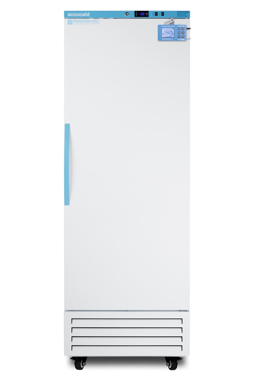 Accucold AFS17PVDL2B 14.83 Cubic Feet Upright Vaccine All-Freezer - White; Data Logger Included; Audible Power Failure Alarm; RHD (Right-Hand Door Swing); CARB Compliant