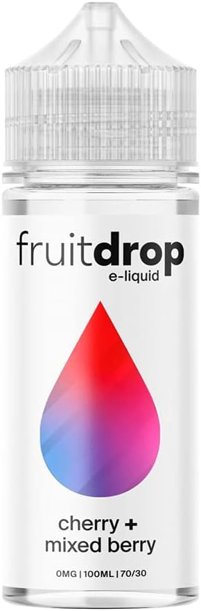 Fruit Drop Cherry & Mixed Berry 0mg 100ml Shortfill E-Liquid Nicotine Free