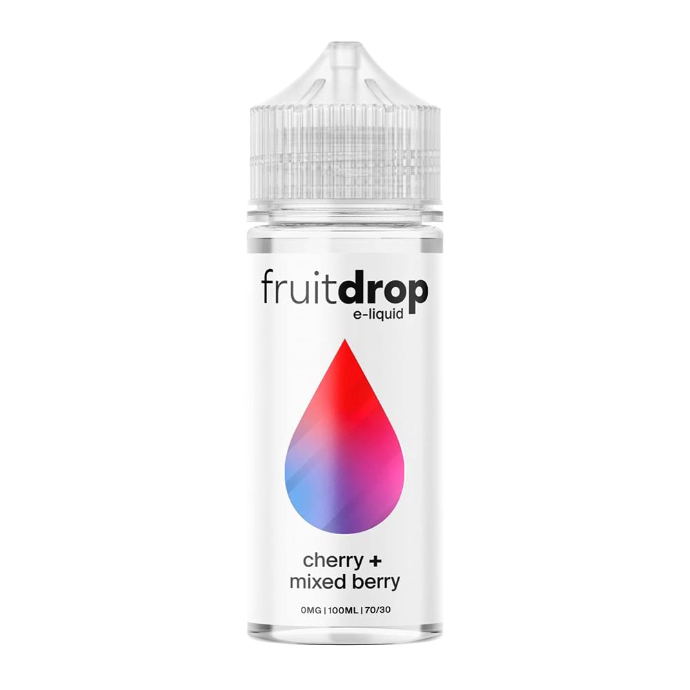 Fruit Drop Cherry & Mixed Berry 0mg 100ml Shortfill E-Liquid Nicotine Free