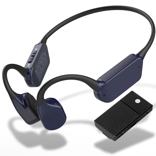 AZYYEXR Bone Conduction Personal Sound Amplifier Remote Mic for Seniors Adults Open-Ear Design for Comfortable Daily Use Bluetooth (BT) 5.3 Ultra Lightweight IPX5 Water-resistant