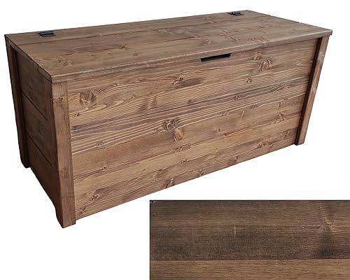 {Arcones de Madera Interior Arcones de Madera TOTAL WOOD 2012, Arcón de Madera, Natural Impregnada, Modelo Matej, Arcón con Tapa para Interiores y Exteriores (90x45x50,...