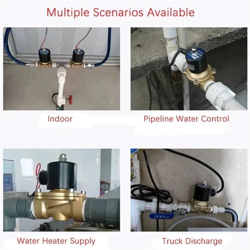 Electrovalvula normalmente cerrada de 3/4 24V eficiente para tuberías de agua aire aceite 7