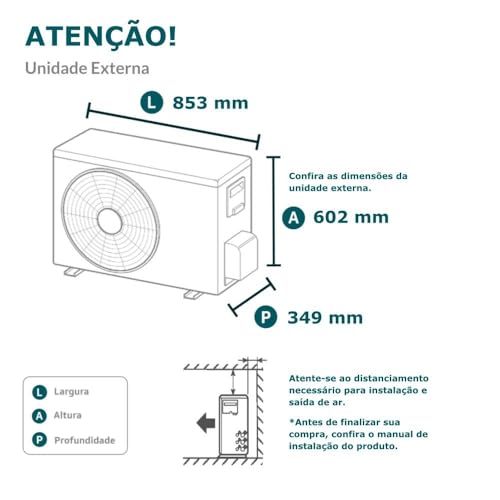 Ar-Condicionado Bi Split Inverter Elgin 18.000 (2x Evap HW 9.000) Quente/Frio 220V
