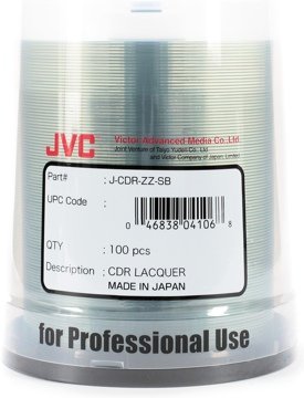 CMC Pro Bulk CD-R Spindle Thermal Printable CD-R, 100 Pack Spindle