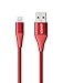 Price comparison product image Anker PowerLine+ II Lightning Cable, MFi Certified for Flawless Compatibility with New Airpods, iPhone XS/XS Max/XR/iPhone X/ 8/8 Plus/ 7/7 Plus/ 6/6 Plus and More (3ft, Red)