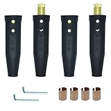 2 Sets LC-40 Welding Cable Connector, Male and Female Welding Leads Quick Connectors for MIG/TIG/Stick Welders, Fits 1/0–2/0 Welding Cable (50–70mm²), 350 Amp Max Rating