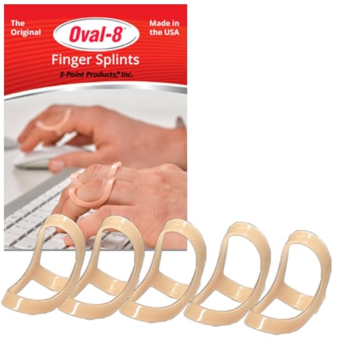 3-Point Products Oval-8 Finger Splints Support and Protection for Arthritis Trigger Finger or Thumb and Other Finger Conditions Pkg of 5 Size 7. Available in Beige