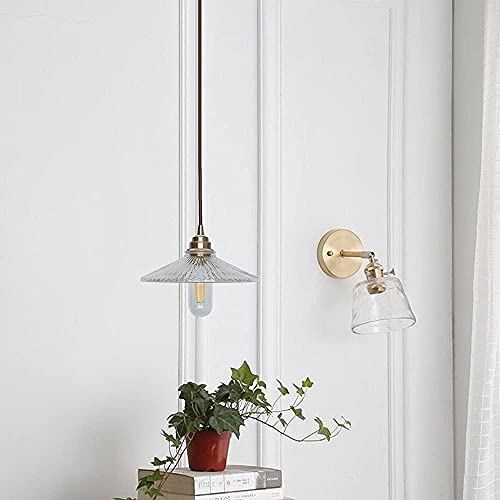 Lámpara colgante ajustable plisada que elimina la luz deslumbrante en cocinas y salones pequeños 5