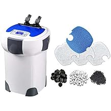 SunSun HW-3000 UV 9W 5 -مرحلة مرشح العلبة الخارجية مع الوسائط ، 793 جيج في الساعة ، أبيض ، HW-3000 PRO