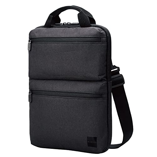 Elecom BM-IBHCV14NBK Computer Case, Recycled Material, Vertical Type, With Handle, Shoulder Strap, Handbag, Water Repellent, 14.0 Inches, Black