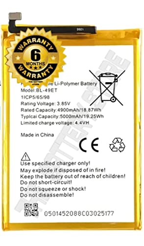 Image of THE BATTERY STORE Original bl-49ET Battery for Tecno Pouvoir 3 Air LC6 Battery with 6 Month Warranty and high Capacity Battery Backup. (BL-49ET)