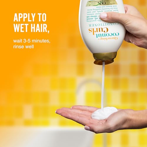 Ogx 022796900920 Quenching + Coconut Curls Curl-Defining Conditioner, Nourishing Curly Hair Conditioner thumb #5