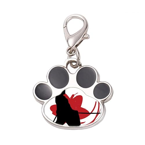 DIYthinker?Japan Asia Sakura Hew Outline Pet Tag Keychain Dog Cat ID