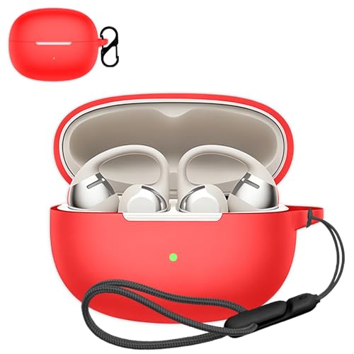 For Shokz OpenDots 2 �p �P�[�X �J�o�[ �yNOUKAJU�z ���C�����X �C���[�z�� �V���R�� �ی�P�[�X �i�J���r�i�t��+�X�g���b�v�t�� �j �����h�~ �L�Y�h�~ �ϏՌ� �����[�d�\ �h�� �h�o (���b�h)