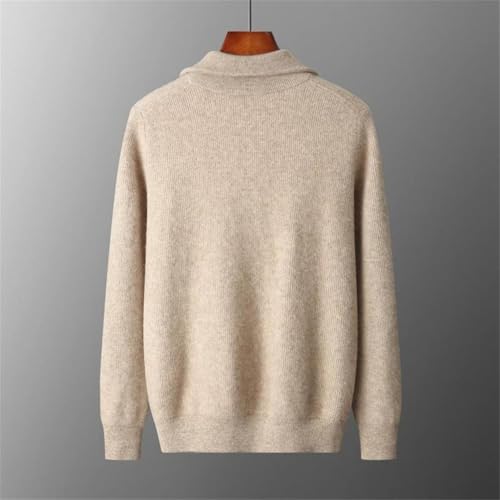 Cárdigan de punto 100% lana merino con cremallera premium para hombre 3
