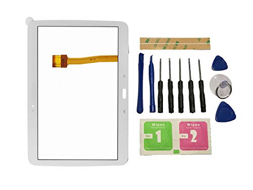 Flügel pour Samsung Galaxy Tab 3 Gt-P5210 P5200 P5210 Ecran Vitre Tactile Blanc Touch Screen Digitizer (Non LCD) de Remplacement & Outils
