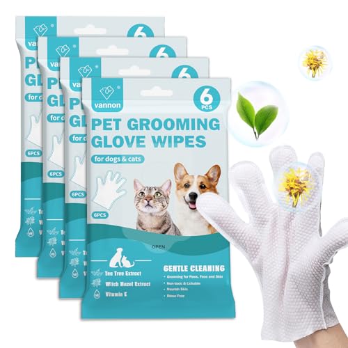 Vannon Extra Thick Pet Bathing Wipes for Dogs & Cats