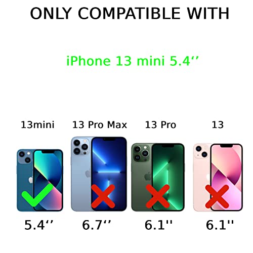 Eurdosmk Cat And Skull Case Compatible With Iphone 13 Mini, Hippie Trippy Creepy Skull And Kitty Case For Iphone 13 Mini For Teens Men And Women, Trendy Cool Tpu Bumper Phone Case Cover #TOP4