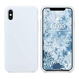 skin case iphone xr 【Fácil de Limpiar】Fácil de limpiar el polvo y la suciedad de la carcasa con un trapo húmedo. (La funda de silicona para iPhone X iPhone Xs 5.8 pulgadas)